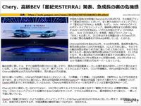 Chery、高級BEV「星紀元STERRA」発表、急成長の裏の危機感のキャプチャー