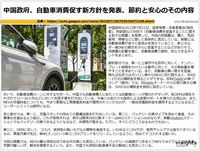 中国政府、自動車消費促す新方針を発表、節約と安心のその内容のキャプチャー
