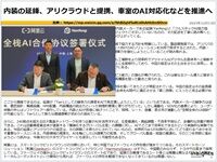 内装の延鋒、アリクラウドと提携、車室のAI対応化などを推進へのキャプチャー