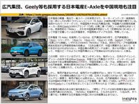 広汽集団、Geely等も採用する日本電産E-Axleを中国現地も注目のキャプチャー