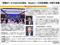「移動サービスはCASE革命、MaaSニーズ対応課題」中国で会議のキャプチャー