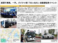 武漢で東風、一汽、バイドゥ等「5G+北斗」自動運転車イベントのキャプチャー