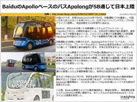 BaiduのApolloベースのバスApolongがSB通じて日本上陸のキャプチャー