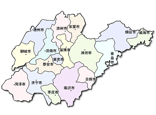 中国地図大全 : 山東省地図