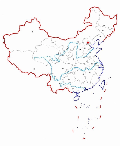 中国白地図 中国地図大全 中国白地図 中国地図大全