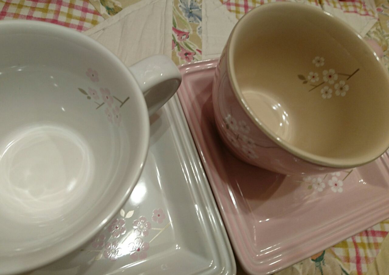 ル クルーゼ サクラ マグ スクエアプレート Bear Bear Bear Diary