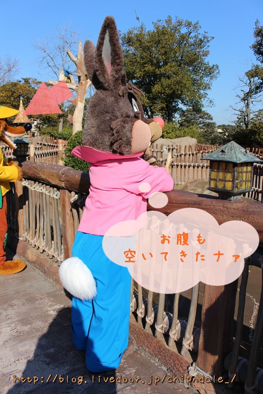 クリッターカントリーでまったりグリーティング W お腹がすいたと駄々をこねるきつねどん ディズニービボウロク