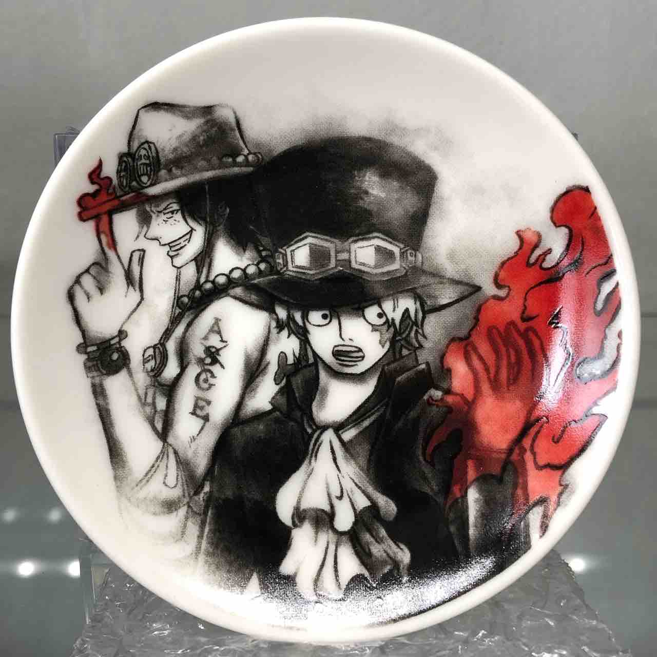 チルチル フィギュアの部屋 キン肉マン ワンピース ドラゴンボールetc 一番くじ ワンピース Full Force G賞 名場面小皿 水墨画 風アート