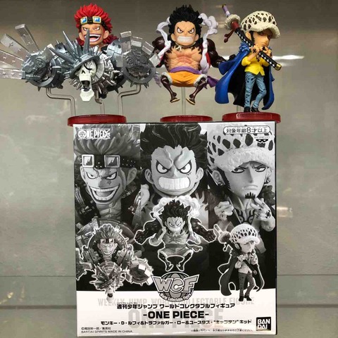 ワンピース 3船長 ルフィ キッド ロー フィギュア ガレージ