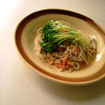桜えびとしらすのさっぱりパスタ