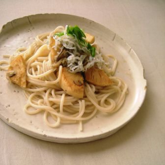 タケノコとしらすの柚子コショウパスタ