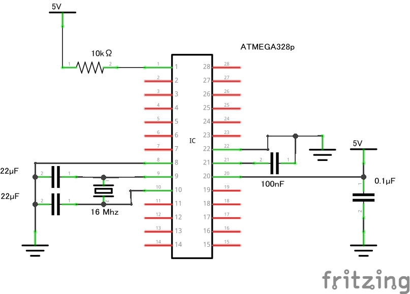 最小構成 のarduinoを作った話 ちさとのblog