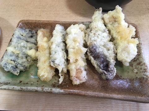 ホルモン天ぷら6種