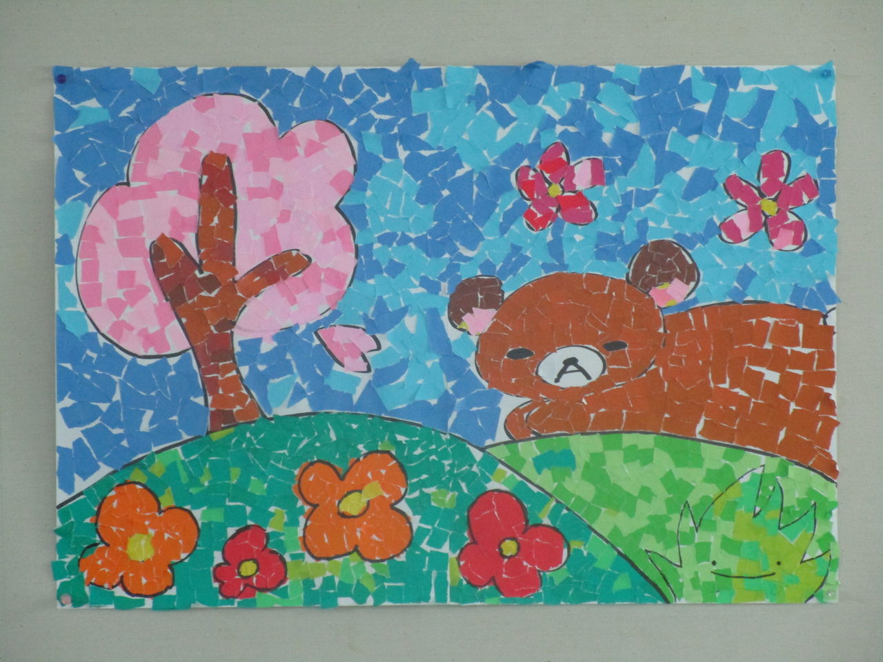 貼り絵完成 春ー むらさき特養 Chita Gakuen 貼り絵完成 春ー むらさき特養 Chita Gakuen