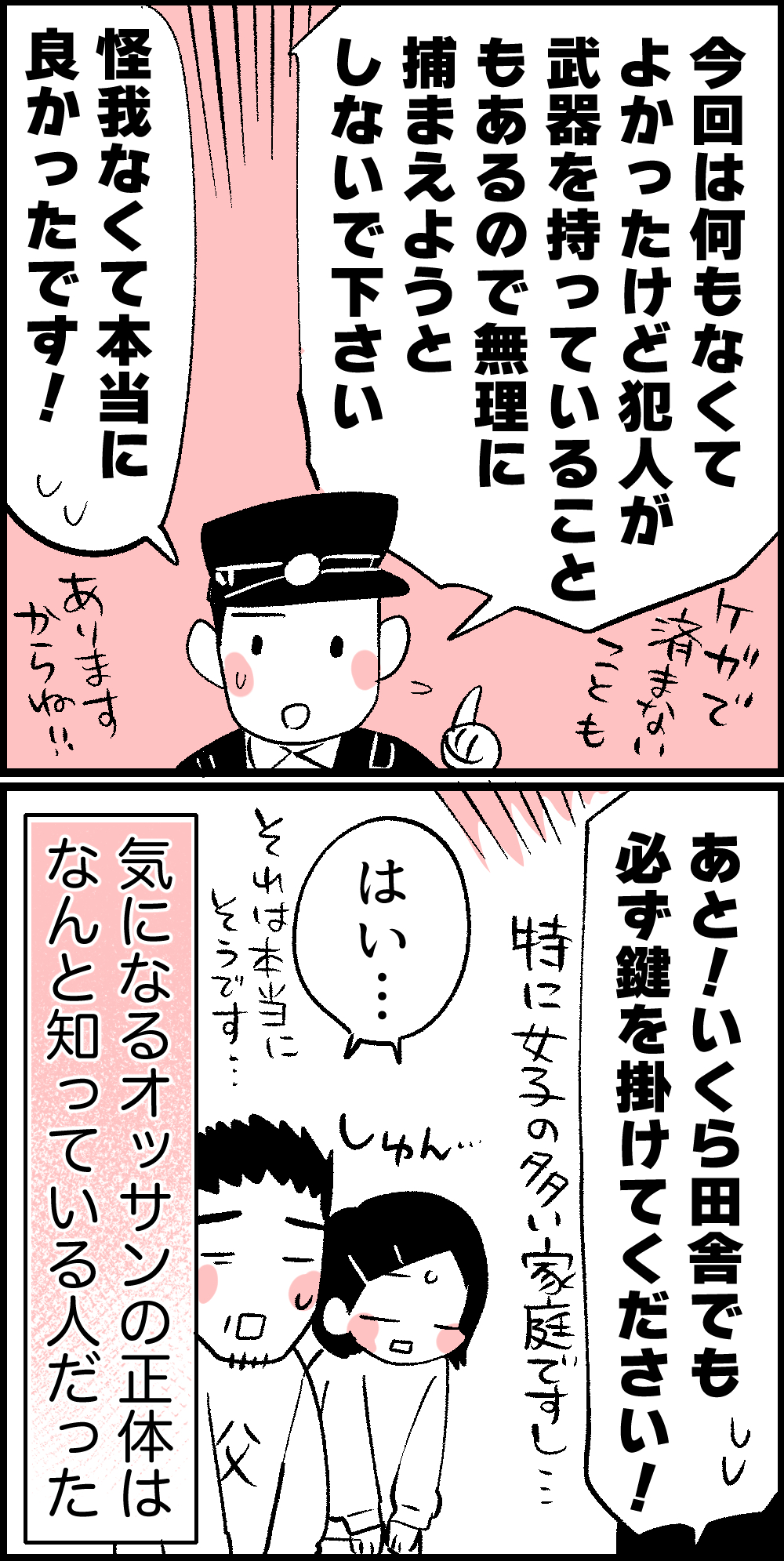 家の中で遭遇した不法侵入者を現行犯逮捕した話１７ ちひろのスキブログ 主婦の日常マンガ Powered By ライブドアブログ