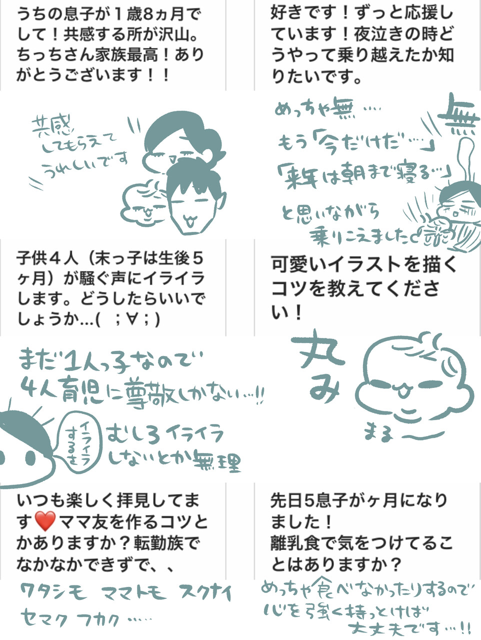 質問コーナーまとめて返答 前編 ちひろのスキブログ 主婦の日常マンガ Powered By ライブドアブログ