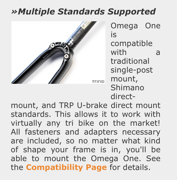 TriRig Omega One 空力に優れるリムブレーキキャリパーの話