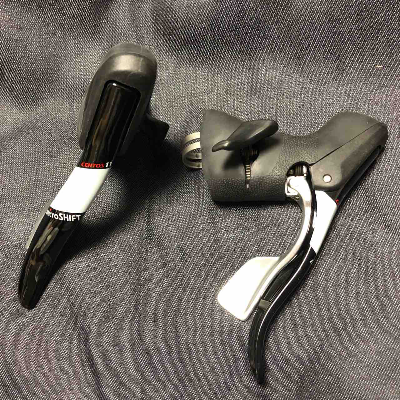 ★値下げ★Microshift Centos　シマノ互換　 シフトレバーセット Amazon | microSHIFT ダウンチューブシフターセット 8段変速