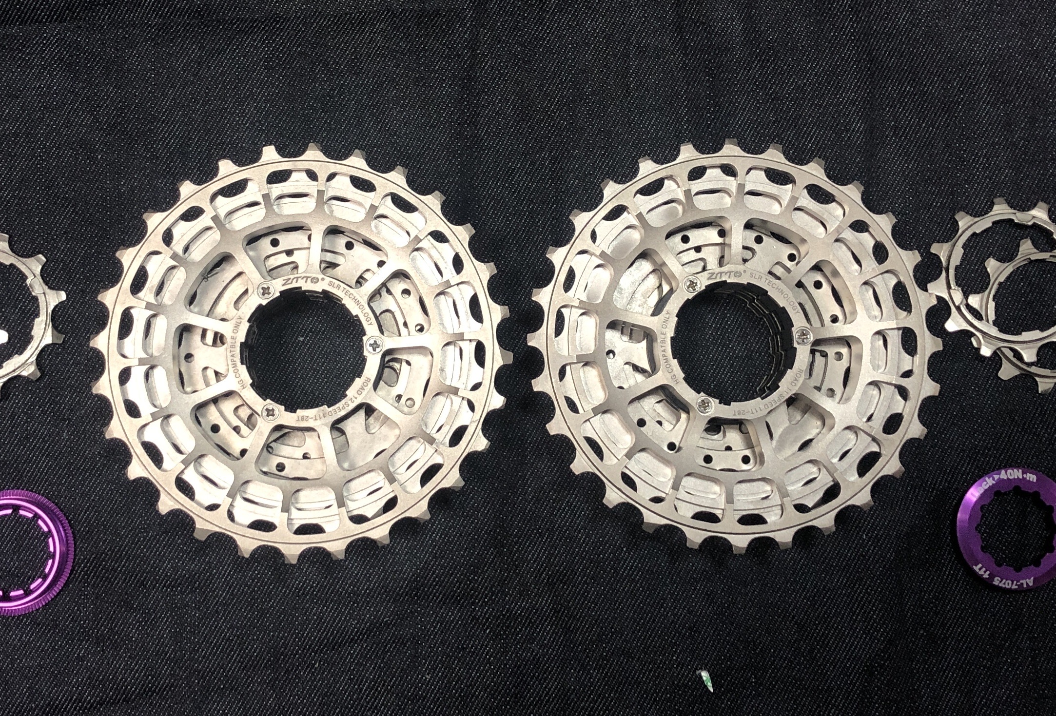 ZTTO 軽量スプロケ　12s 11-34t Ztto-超軽量ブラックスプロケットカセット,12スピードカセット
