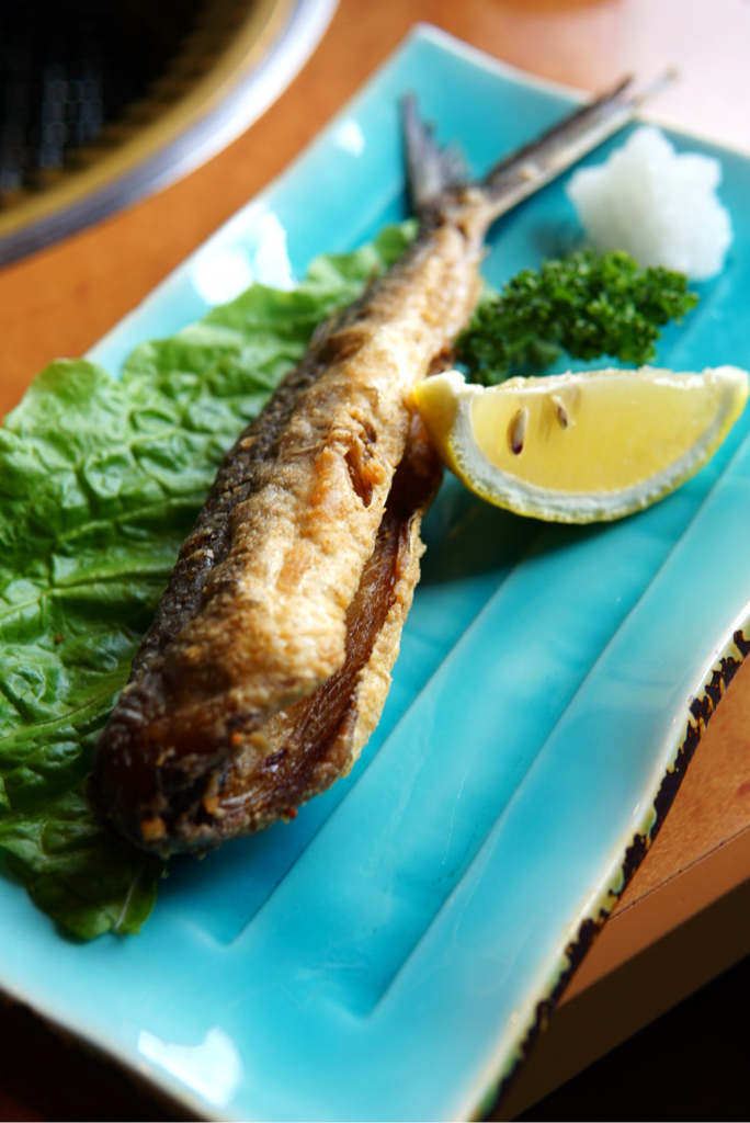 焼肉市場 竹末店 今回のお魚定食の唐揚げの魚はトビウオ あっさりしていて美味しい 続 モルトの食趣自由 北九州