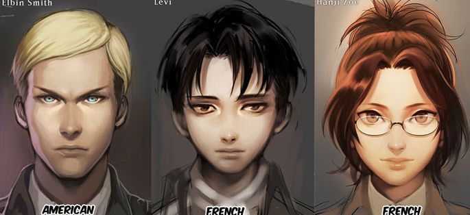 進撃の巨人 キャラを国籍で分けてみたｗｗｗｗｗｗｗｗｗｗｗ オタメイト