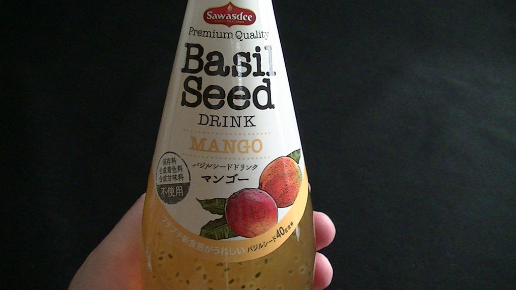 飲めるのか これ サワディ バジルシードドリンク マンゴー ちょい買い雑記帳