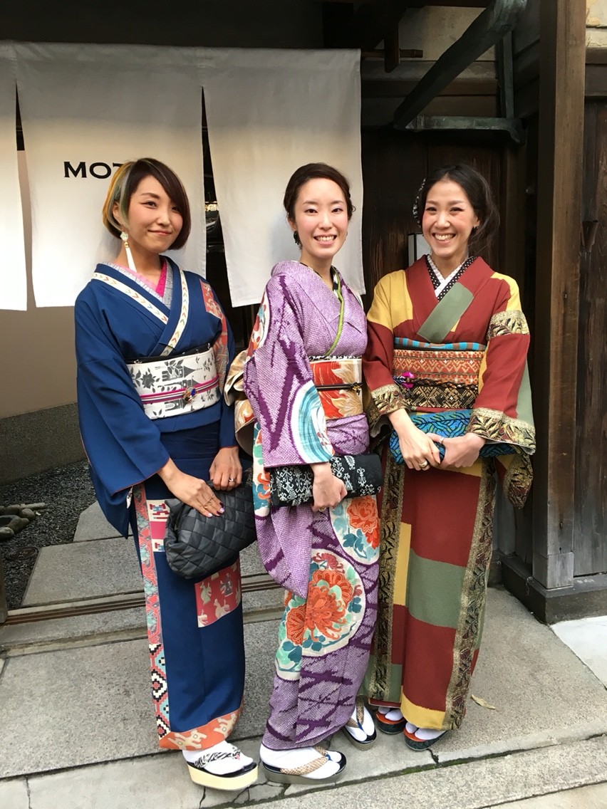 三人三様着物コーディネート Chokoとチョコと