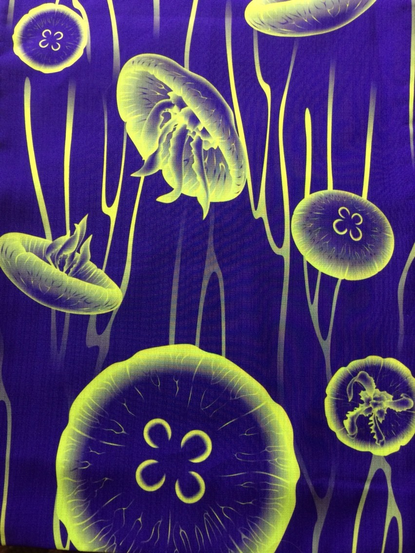 ミズクラゲ jellyfish Mサイズ iroca セオα 単衣 夏着物 浴衣 ミズクラゲ jellyfish Mサイズ iroca セオα 単衣 夏着物 浴衣