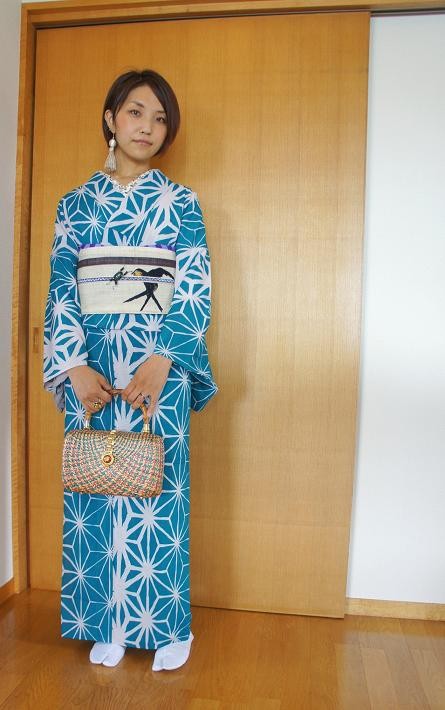 アホ可愛い鳥帯コーディネート と ポリエステル着物のこと : CHOKOと