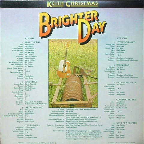 KEITH CHRISTMAS - BRIGHTER DAY B