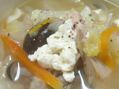 お手軽!鍋の残りでもできちゃう節約スープ♪