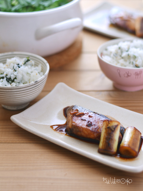 ブリの生姜醤油焼き3