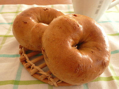 Wアーモンドコーヒーベーグル