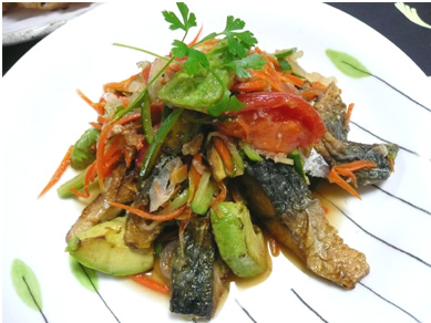 鯖のアボトママリネ