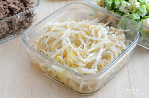 作り置き240227_レンジもやし油塩しょうゆ