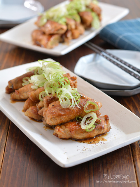 豚巻きなすのガーリックペッパーポン酢210623