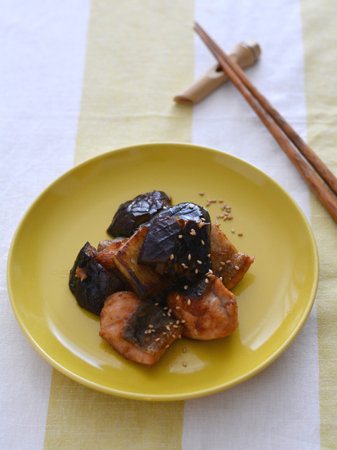 鮭となすのしょうが焼きR3