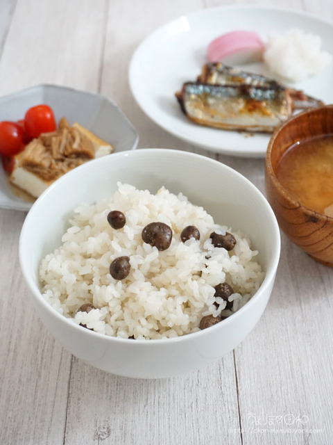 晩ごはん251007_むかごごはん