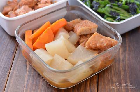 作り置き210613_さつま揚げと根菜の煮物