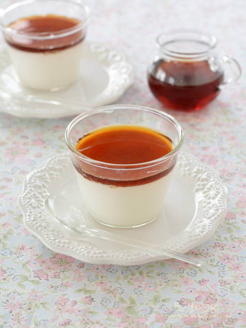 ふるふる寒天ミルクプリン・ティーシロップ_富澤商店2312