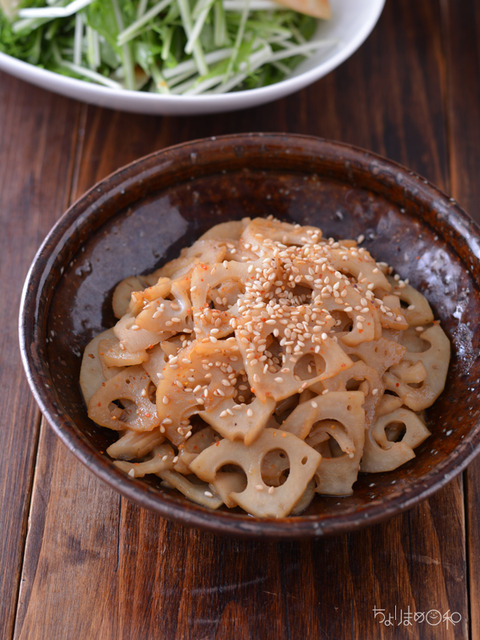 晩ごはん191016_れんこんきんぴら