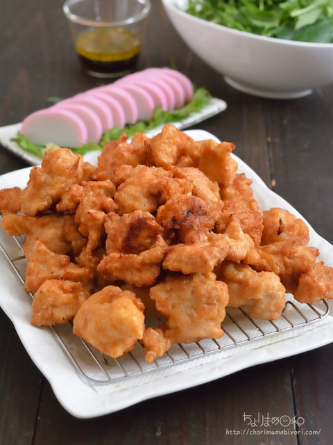 晩ごはん220405_唐揚げ