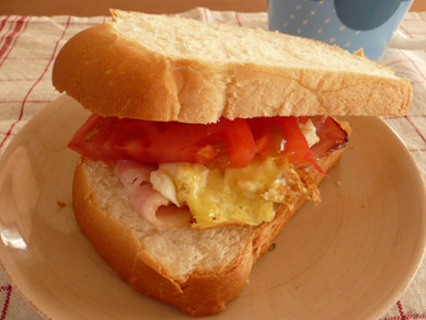 卵白チーズサンド