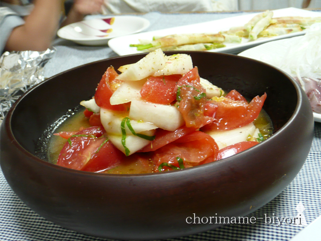 かぶとトマトのマリネサラダ