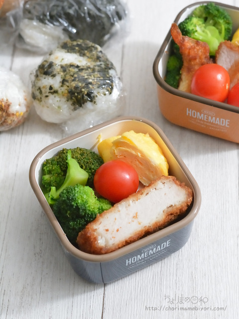お弁当240128_とんかつエビフライ