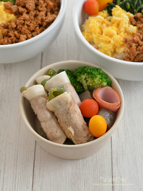 お弁当230821_豚巻きピーマン