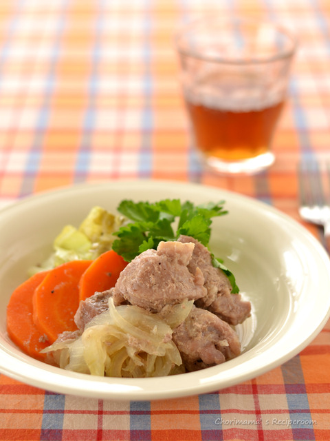 豚肉のオニオンナンプラー蒸し