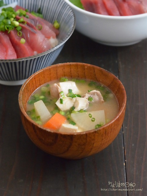 晩ごはん231019_豚汁