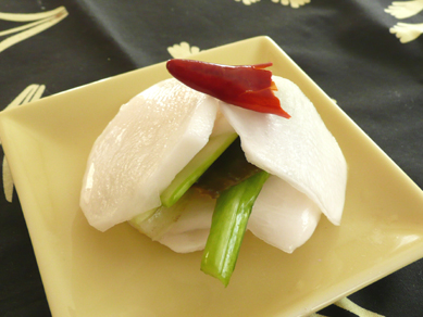蕪の千枚漬け