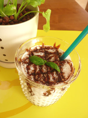 レアチーズ風味のチョコミルク